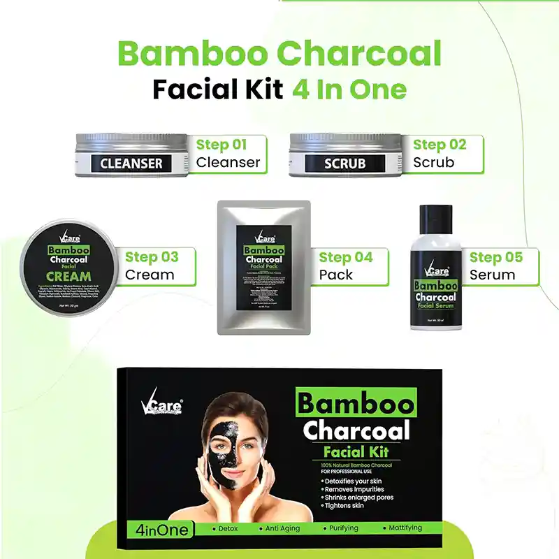 vcare bamboo charcoal facial kit